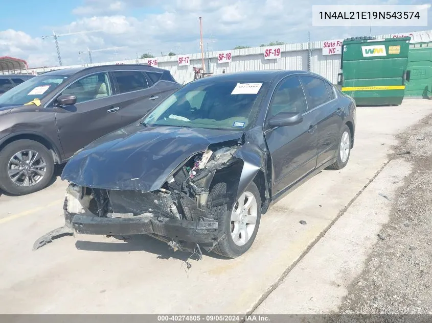 2009 Nissan Altima 2.5 S VIN: 1N4AL21E19N543574 Lot: 40274805