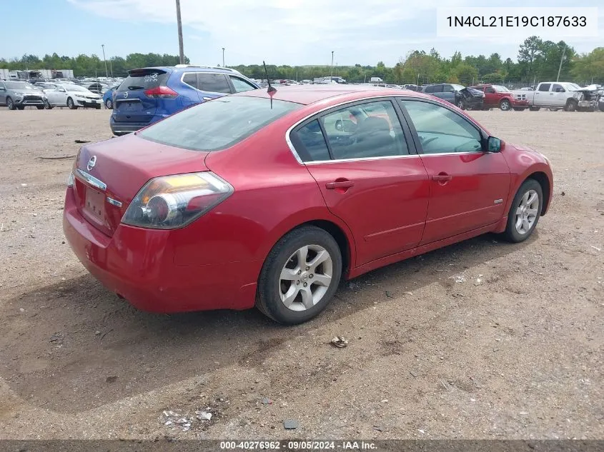 2009 Nissan Altima Hybrid VIN: 1N4CL21E19C187633 Lot: 40276962