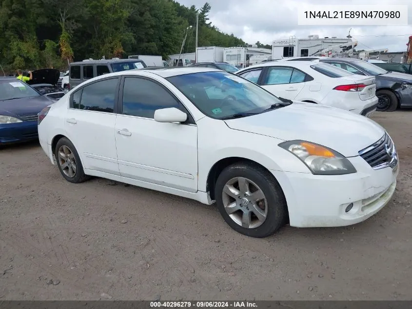 2009 Nissan Altima 2.5 S VIN: 1N4AL21E89N470980 Lot: 40296279