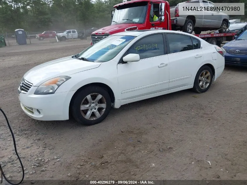 2009 Nissan Altima 2.5 S VIN: 1N4AL21E89N470980 Lot: 40296279