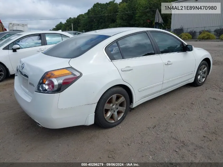 2009 Nissan Altima 2.5 S VIN: 1N4AL21E89N470980 Lot: 40296279