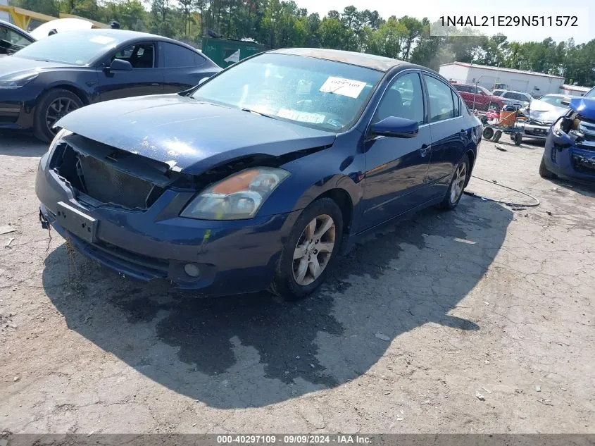 2009 Nissan Altima 2.5/2.5 S VIN: 1N4AL21E29N511572 Lot: 40297109