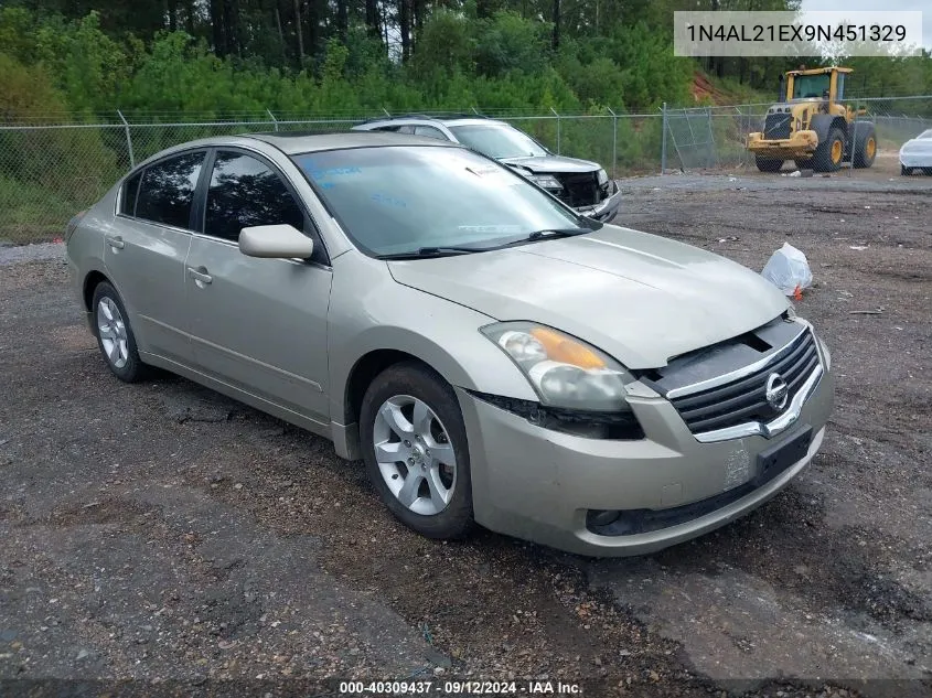 2009 Nissan Altima 2.5 S VIN: 1N4AL21EX9N451329 Lot: 40309437