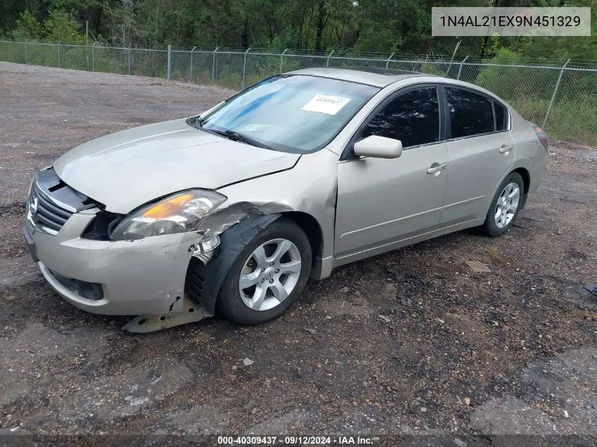 2009 Nissan Altima 2.5 S VIN: 1N4AL21EX9N451329 Lot: 40309437