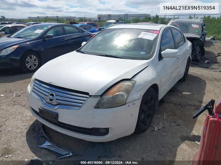 2009 Nissan Altima 2.5/2.5S VIN: 1N4AL21EX9N519354 Lot: 40316080