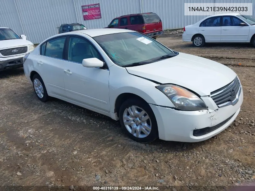 2009 Nissan Altima 2.5 S VIN: 1N4AL21E39N423033 Lot: 40316139