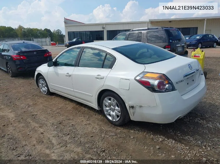 2009 Nissan Altima 2.5 S VIN: 1N4AL21E39N423033 Lot: 40316139