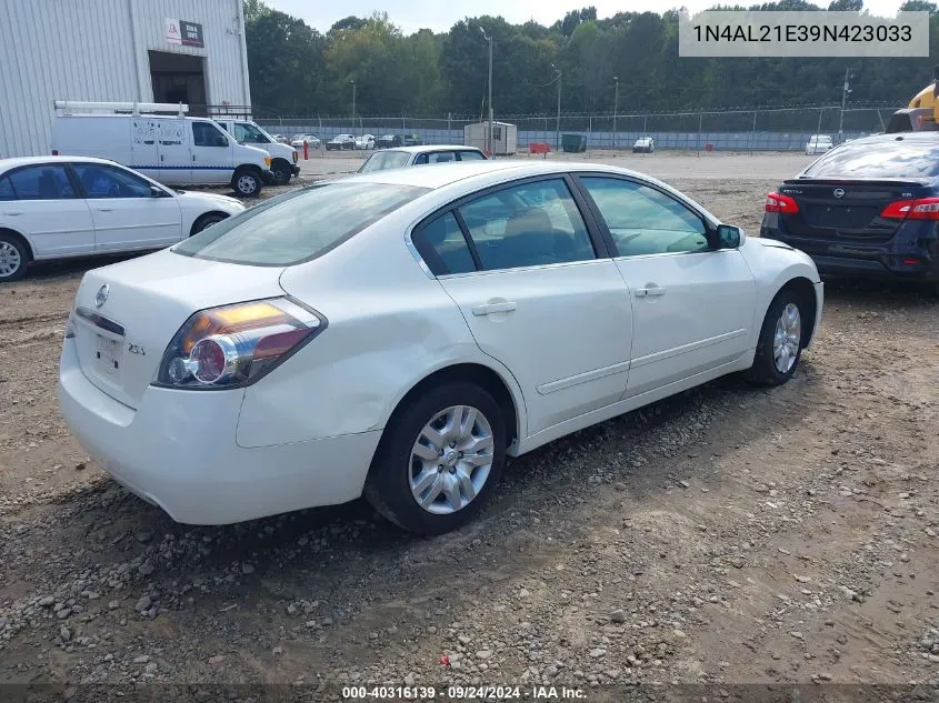 2009 Nissan Altima 2.5 S VIN: 1N4AL21E39N423033 Lot: 40316139