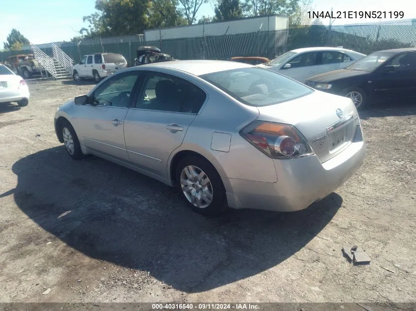 2009 Nissan Altima 2.5 S VIN: 1N4AL21E19N521199 Lot: 40316540