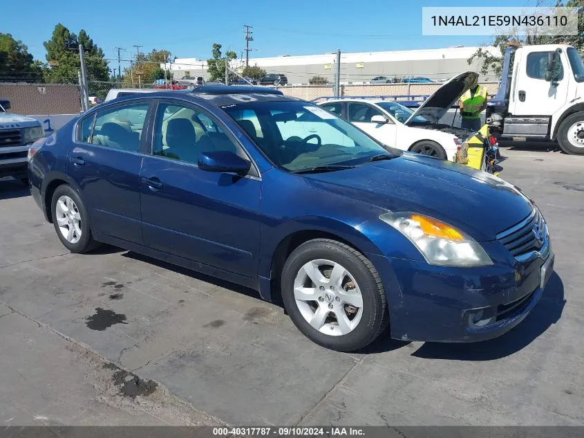 2009 Nissan Altima 2.5 S VIN: 1N4AL21E59N436110 Lot: 40317787