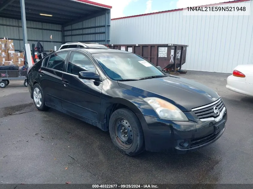 2009 Nissan Altima 2.5 S VIN: 1N4AL21E59N521948 Lot: 40322677