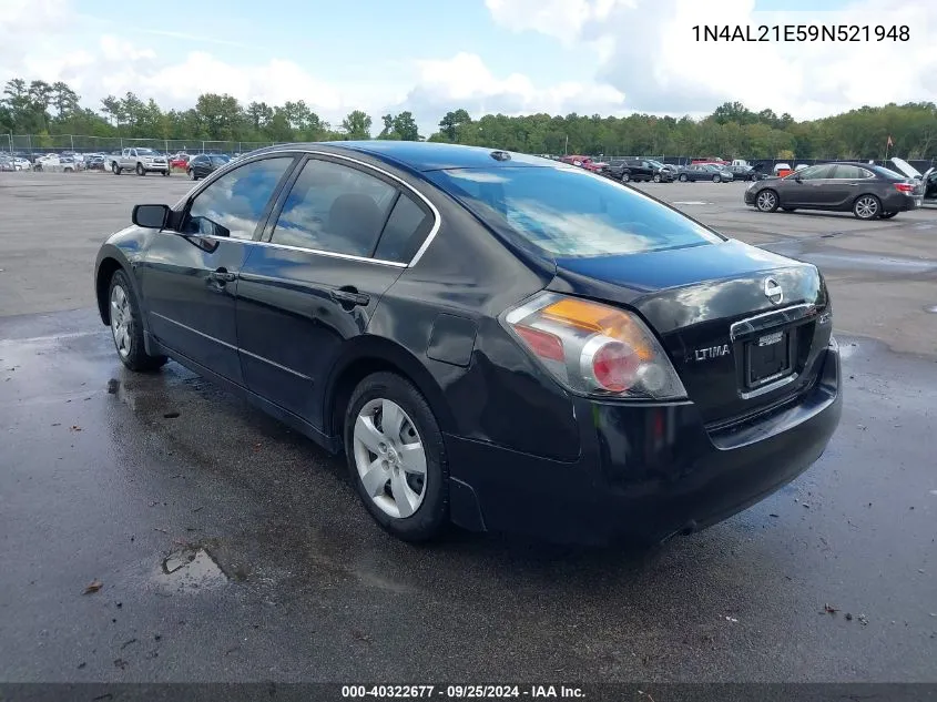 2009 Nissan Altima 2.5 S VIN: 1N4AL21E59N521948 Lot: 40322677