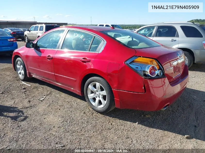 2009 Nissan Altima 2.5 S VIN: 1N4AL21E79N405909 Lot: 40354947