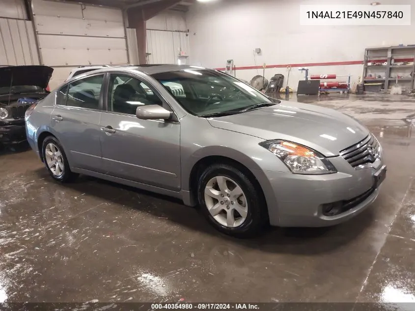 2009 Nissan Altima 2.5 S VIN: 1N4AL21E49N457840 Lot: 40354980