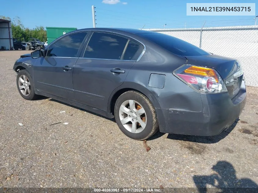 2009 Nissan Altima 2.5 S VIN: 1N4AL21E39N453715 Lot: 40363961