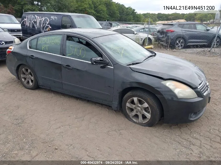 1N4AL21E49N451200 2009 Nissan Altima 2.5 S