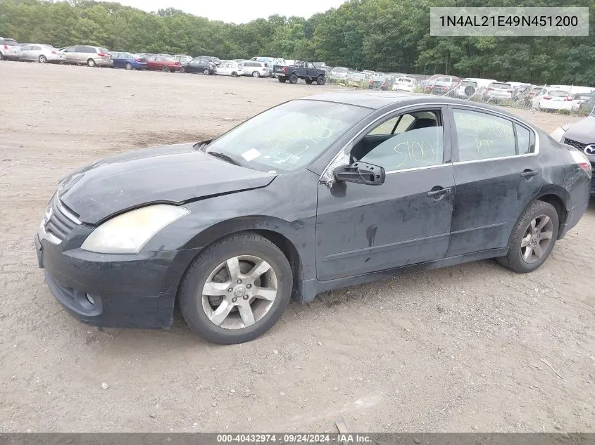 1N4AL21E49N451200 2009 Nissan Altima 2.5 S