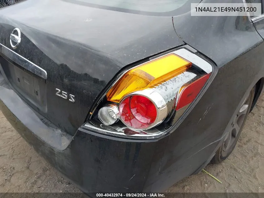 1N4AL21E49N451200 2009 Nissan Altima 2.5 S