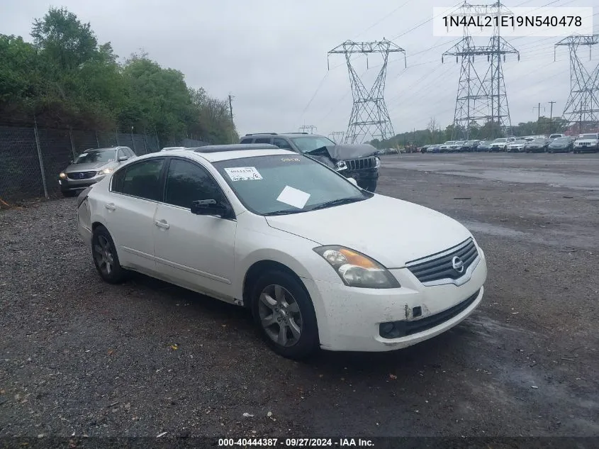 1N4AL21E19N540478 2009 Nissan Altima 2.5 S