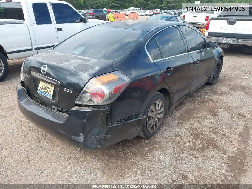 2009 Nissan Altima 2.5 S VIN: 1N4AL21E59N544906 Lot: 40480127