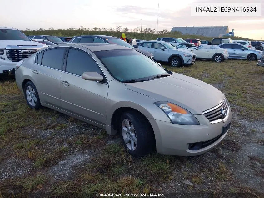 2009 Nissan Altima 2.5/2.5S VIN: 1N4AL21E69N416934 Lot: 40542426