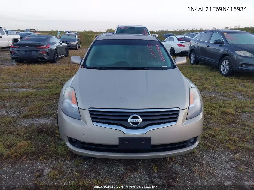 2009 Nissan Altima 2.5/2.5S VIN: 1N4AL21E69N416934 Lot: 40542426