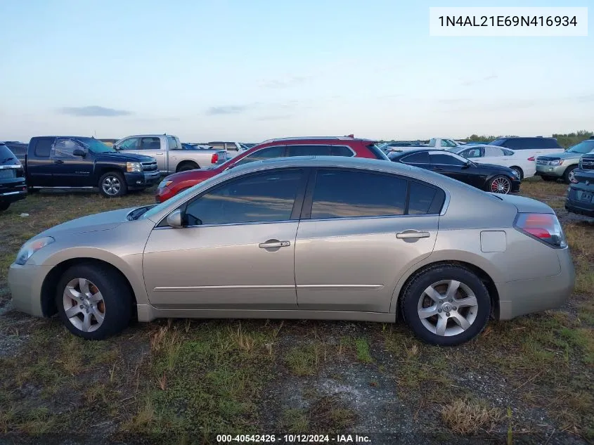 2009 Nissan Altima 2.5/2.5S VIN: 1N4AL21E69N416934 Lot: 40542426