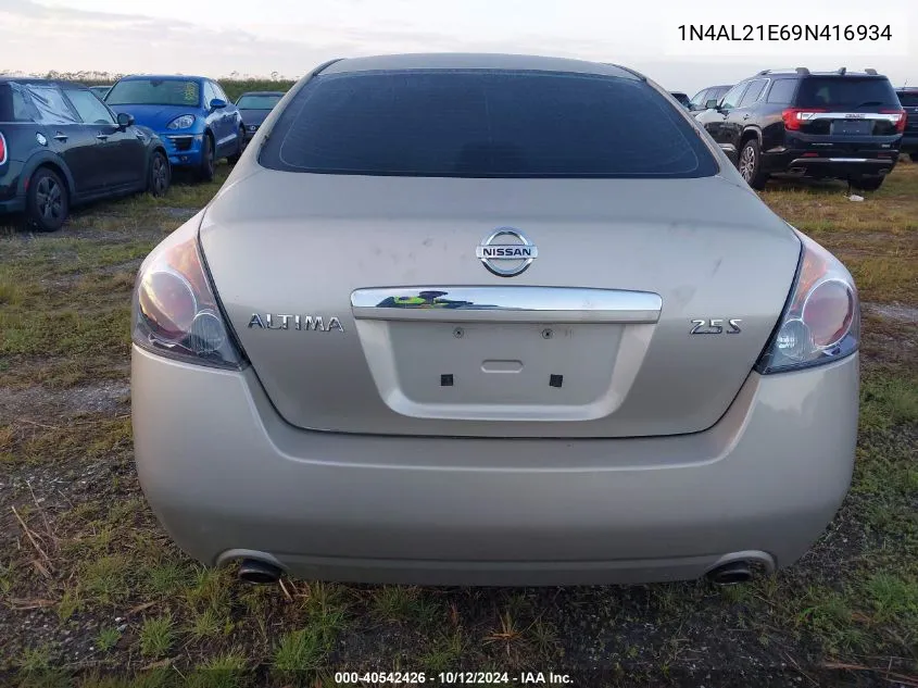 2009 Nissan Altima 2.5/2.5S VIN: 1N4AL21E69N416934 Lot: 40542426