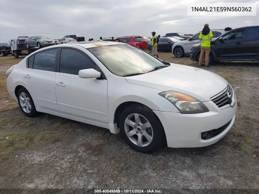 2009 Nissan Altima 2.5 S VIN: 1N4AL21E59N560362 Lot: 40549889