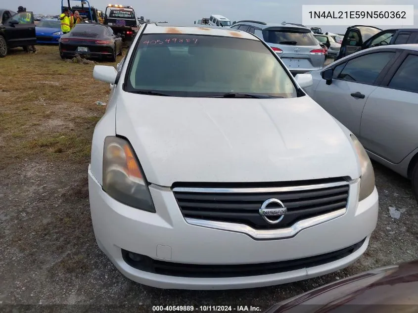 2009 Nissan Altima 2.5 S VIN: 1N4AL21E59N560362 Lot: 40549889