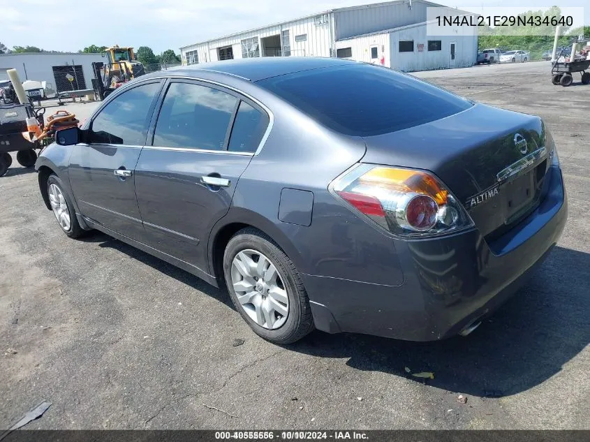 2009 Nissan Altima 2.5 S VIN: 1N4AL21E29N434640 Lot: 40555556