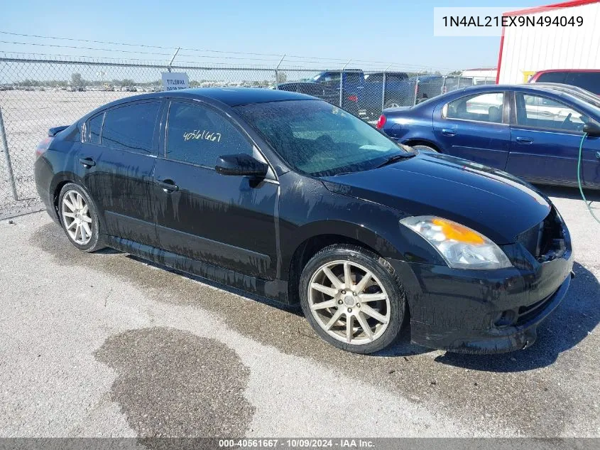 2009 Nissan Altima 2.5 S VIN: 1N4AL21EX9N494049 Lot: 40561667