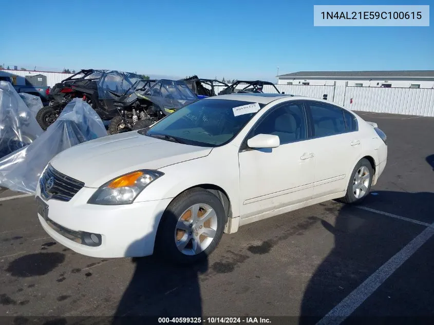 2009 Nissan Altima 2.5 S VIN: 1N4AL21E59C100615 Lot: 40599325