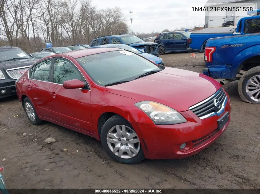 2009 Nissan Altima 2.5 S VIN: 1N4AL21EX9N551558 Lot: 40616522