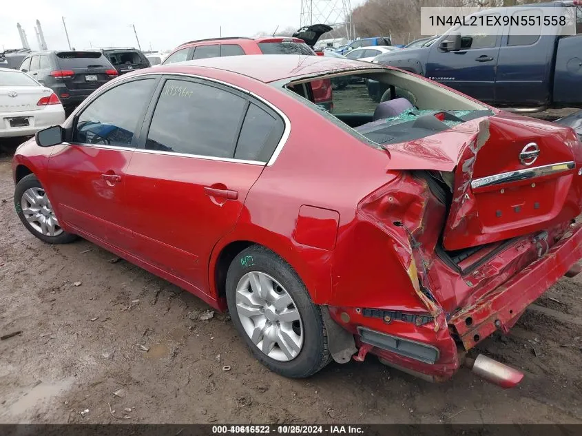 2009 Nissan Altima 2.5 S VIN: 1N4AL21EX9N551558 Lot: 40616522