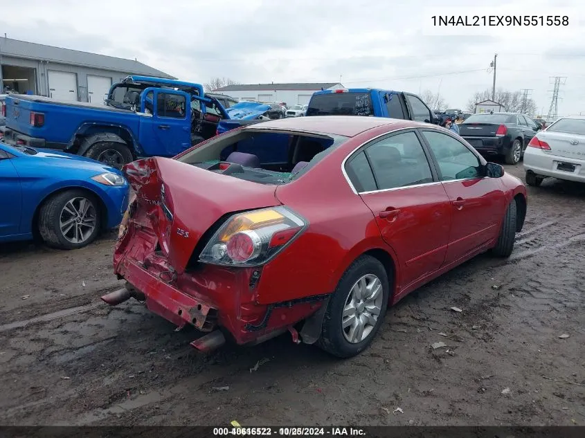 2009 Nissan Altima 2.5 S VIN: 1N4AL21EX9N551558 Lot: 40616522