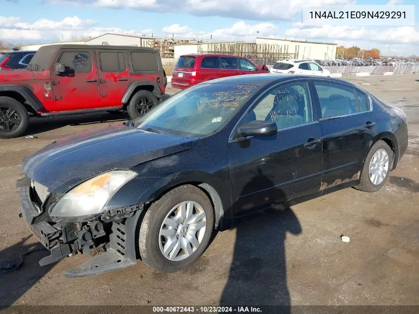 2009 Nissan Altima 2.5 S VIN: 1N4AL21E09N429291 Lot: 40672443