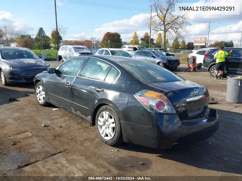 2009 Nissan Altima 2.5 S VIN: 1N4AL21E09N429291 Lot: 40672443