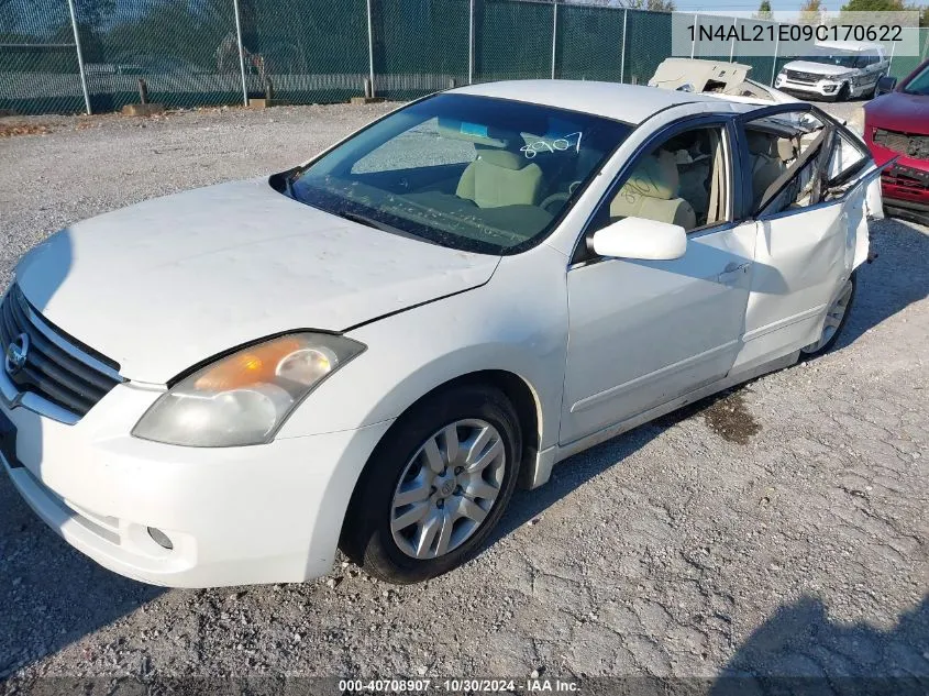 2009 Nissan Altima 2.5 S VIN: 1N4AL21E09C170622 Lot: 40708907