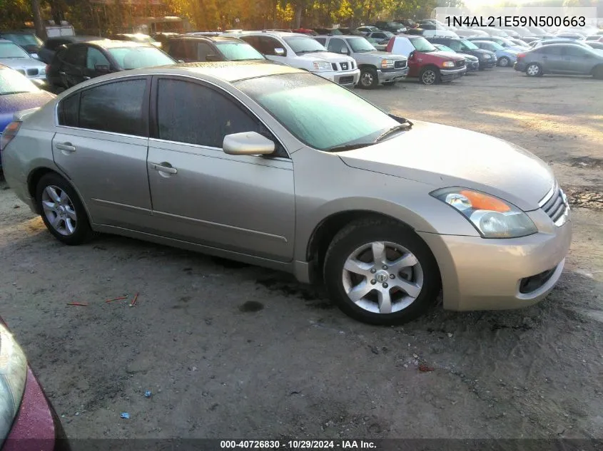 2009 Nissan Altima 2.5 S VIN: 1N4AL21E59N500663 Lot: 40726830