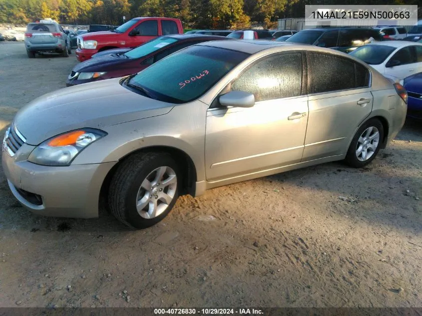 2009 Nissan Altima 2.5 S VIN: 1N4AL21E59N500663 Lot: 40726830