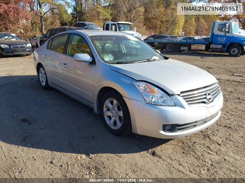 2009 Nissan Altima 2.5 S VIN: 1N4AL21E79N405957 Lot: 40730608