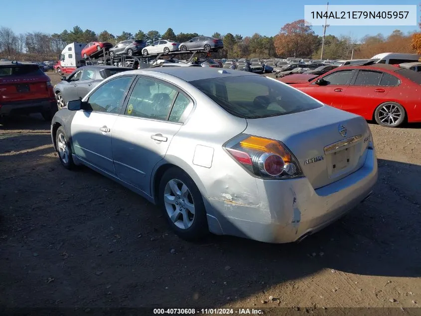 2009 Nissan Altima 2.5 S VIN: 1N4AL21E79N405957 Lot: 40730608