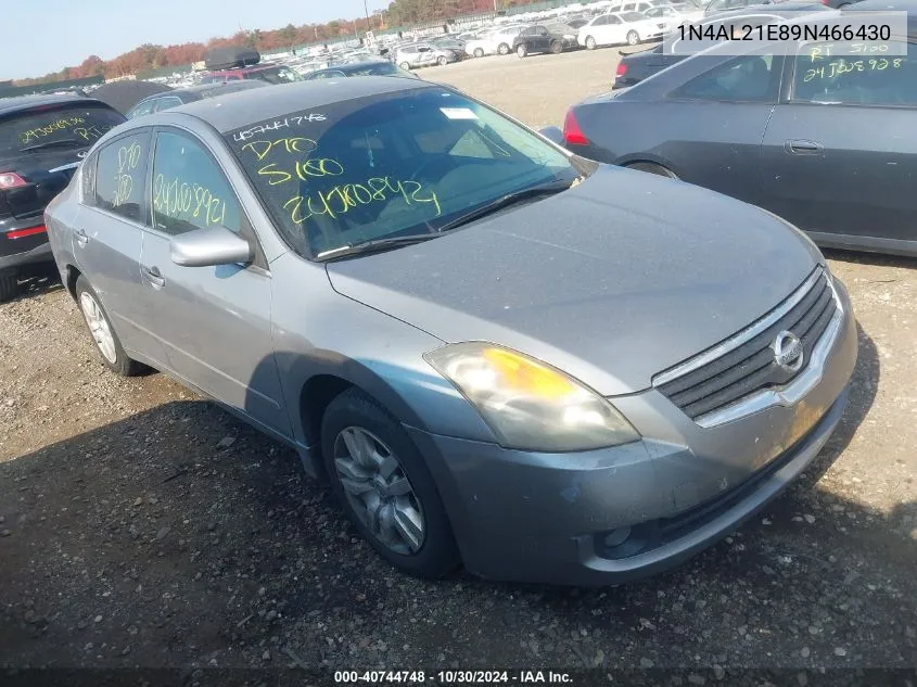 2009 Nissan Altima 2.5 S VIN: 1N4AL21E89N466430 Lot: 40744748