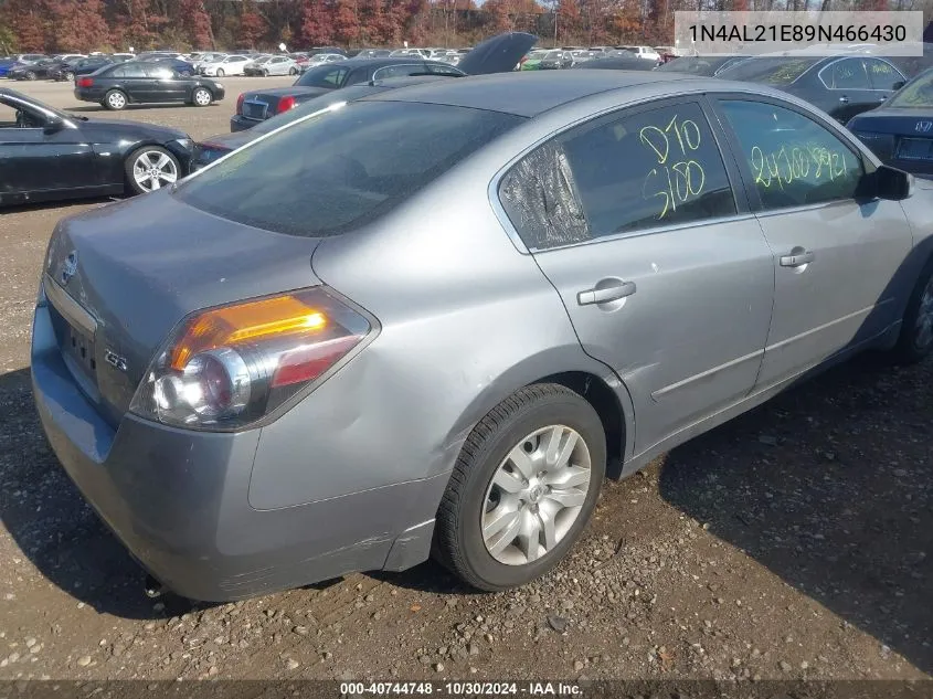 2009 Nissan Altima 2.5 S VIN: 1N4AL21E89N466430 Lot: 40744748