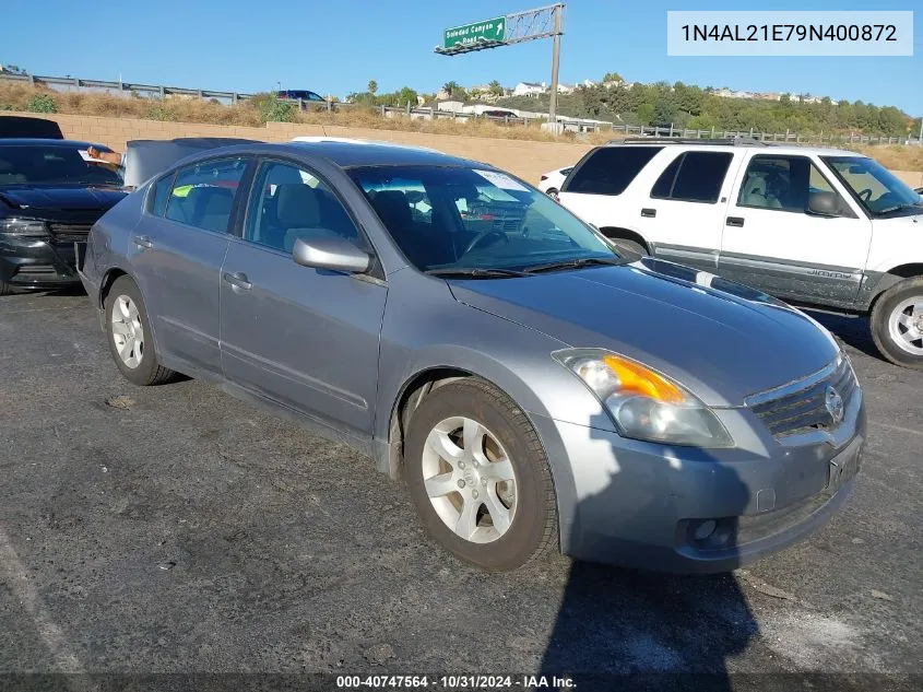 2009 Nissan Altima 2.5 S VIN: 1N4AL21E79N400872 Lot: 40747564