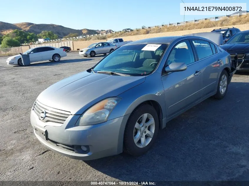 2009 Nissan Altima 2.5 S VIN: 1N4AL21E79N400872 Lot: 40747564