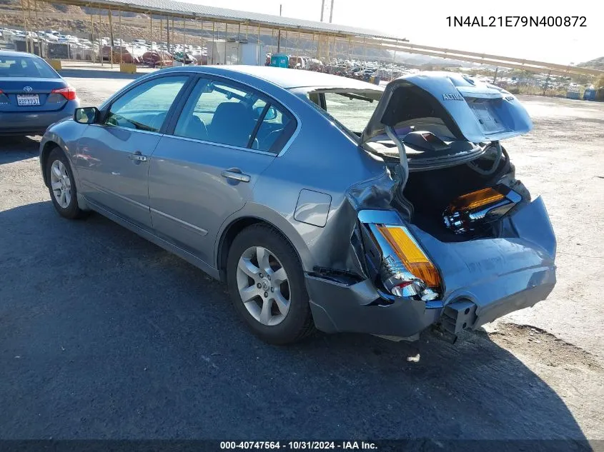 2009 Nissan Altima 2.5 S VIN: 1N4AL21E79N400872 Lot: 40747564