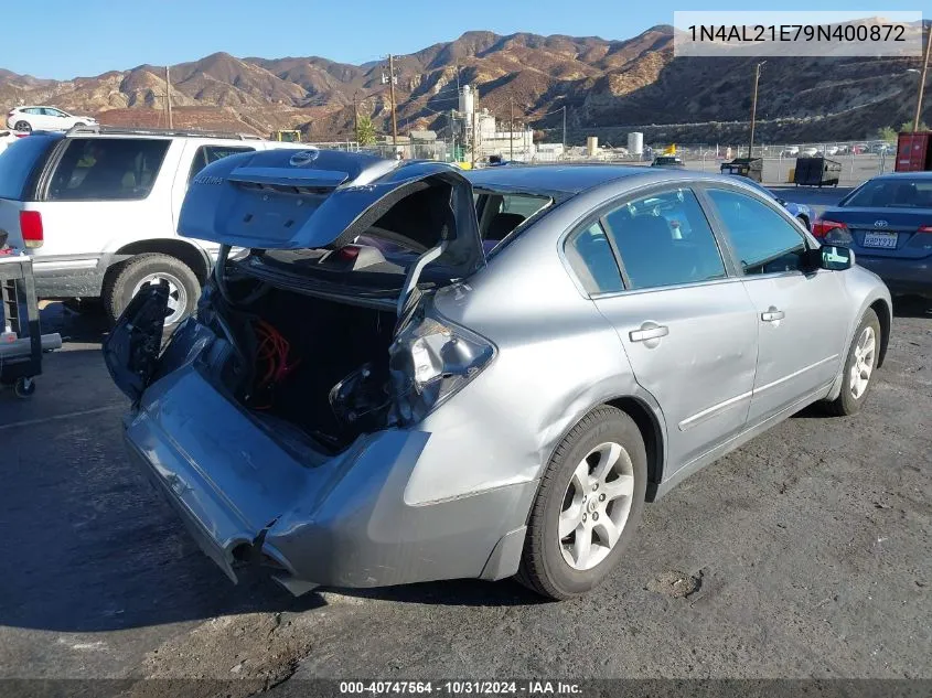 2009 Nissan Altima 2.5 S VIN: 1N4AL21E79N400872 Lot: 40747564