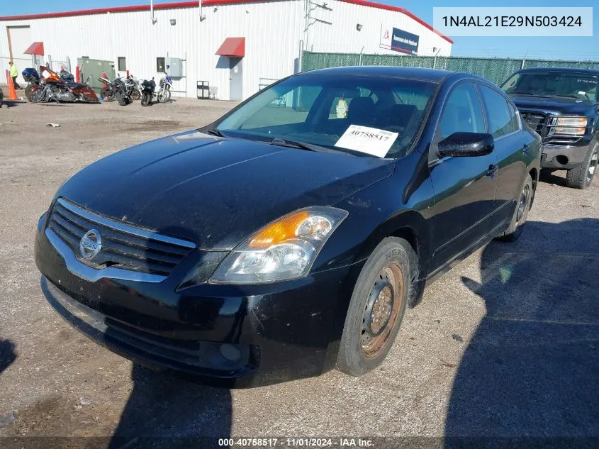 2009 Nissan Altima 2.5 S VIN: 1N4AL21E29N503424 Lot: 40758517